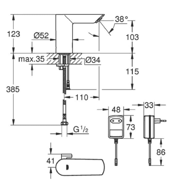 Bau Cosmopolitan 36453000 електронска сензорска thumb 2