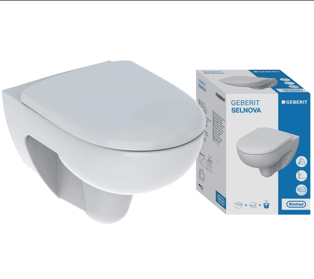 Selnova сет конзолна шоља со софт капак Rimless