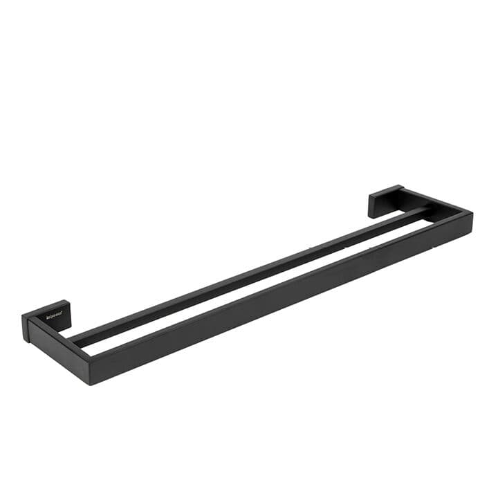 MI08 BLACK Држач за пешкири двоен 60 cm
