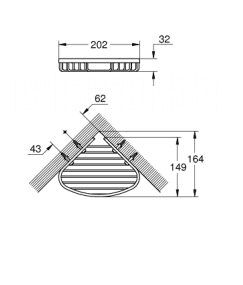 40664001 Bau Cosmopolitan аголен држач за шампони thumb 2