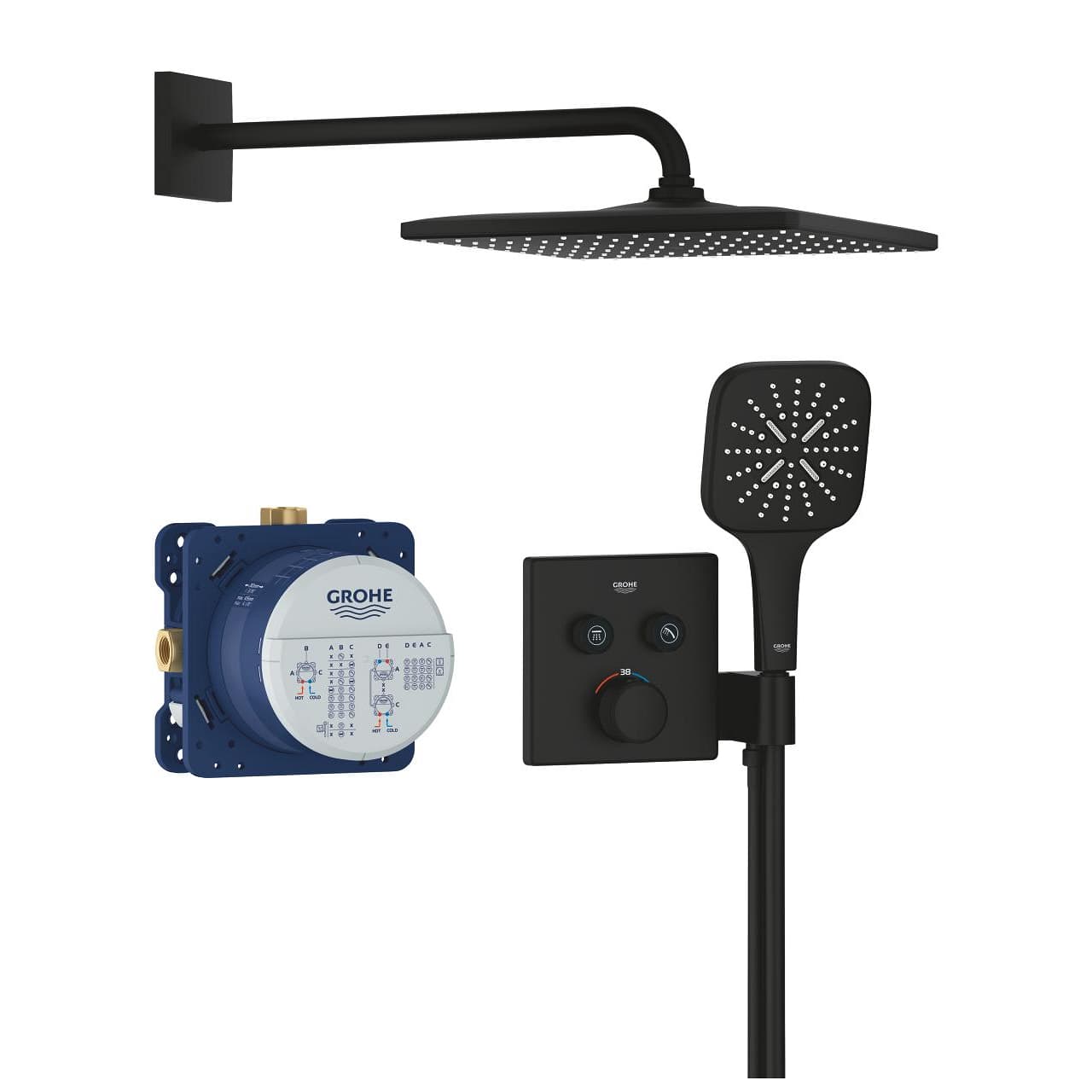 34865KF0 Grotherm SmartControl вграден туш систем