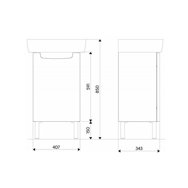 Rekord мијалник со ормар 50cm thumb 5
