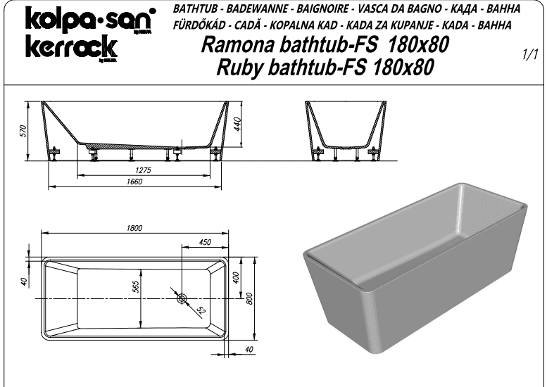 Ramona 180x80cm thumb 2